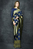 Blue Depths Ladies Ethnic Party Wear Saree - Asian Party Wear