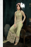 OLIVE INDIAN DESIGNER WEDDING AND BRIDAL GOWN - Asian Party Wear