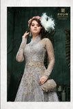 GREY INDIAN DESIGNER WEDDING AND BRIDAL GOWN - Asian Party Wear