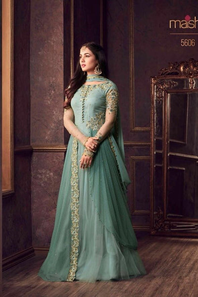 Latest party wear hot sale indian dresses 2018