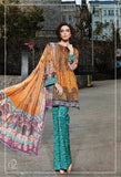 MARIA B GOLD PAKISTANI STYLE READY MADE SUIT - Asian Party Wear