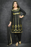 Black Indian Suit Ethnic Girls Salwar Kameez - Asian Party Wear