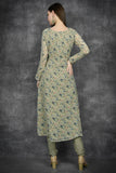 Beige Front Slit Readymade Salwar Kameez - Asian Party Wear