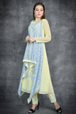 LEMON YELLOW REFRESHING GEORGETTE SALWAR SUIT - Asian Party Wear