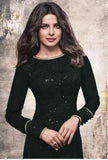 ZH5149C -BLACK HEROINE PRIYANKA CHOPRA HIT SALWAR KAMEEZ - Asian Party Wear