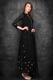 Black Ethnic Festive Style Readymade Designer Gharara Dress - Asian Party Wear