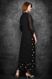 Black Ethnic Festive Style Readymade Designer Gharara Dress - Asian Party Wear