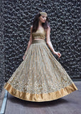 16003-D Silver Zoya Crystal Wedding - Wear Lehenga - Asian Party Wear