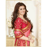 KH16352 Peach With Purple Kasheesh Sheesha Designer Saree - Asian Party Wear