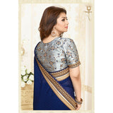 KH16353 Blue Kasheesh Sheesha Designer Saree - Asian Party Wear