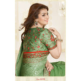 ZKH16358 Light Green Kasheesh Sheesha Designer Saree - Asian Party Wear