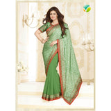 ZKH16358 Light Green Kasheesh Sheesha Designer Saree - Asian Party Wear