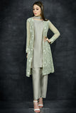 Ready To Wear Printed jacket & Trouser Suit Set - Asian Party Wear