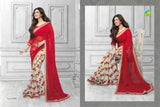 16449 Red Vinay Sheesha Star Walk Saree - Asian Party Wear