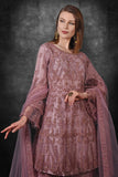 Lilac Pink Heavy Embellished Wedding Gharara Suit - Asian Party Wear