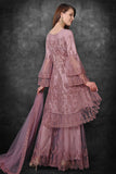 Lilac Pink Heavy Embellished Wedding Gharara Suit - Asian Party Wear