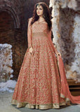 Z18001-H ORANGE ZOYA EMERALD WEDDING DRESS - Asian Party Wear