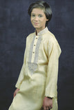 Gold Embroidered Boys Kurta Kids Eid Shalwar Kameez - Asian Party Wear