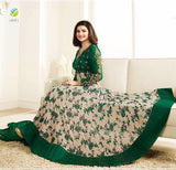 5737 GREEN KASEESH PRACHI GALAXY DESIGNER ANARKALI DRESS - Asian Party Wear