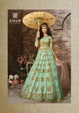 18004-C LIGHT BLUE ZOYA EMERALD WEDDING WEAR LEHENGA - Asian Party Wear