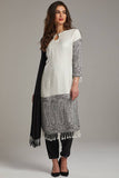 Black and White Indian Pakistani Readymade Salwar Kameez - Asian Party Wear