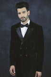 Black Mens Evening Party Blazer - Asian Party Wear