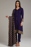 Navy Blue Pakistani Designer Readymade Dress - Asian Party Wear