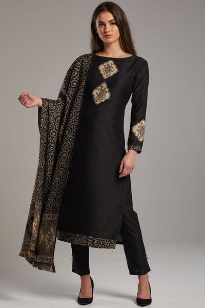 Black Indian Designer Evening Wear Salwar Suit - Asian Party Wear