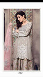 BEIGE MARIA B LUXURY LAWN READY MADE SUIT - Asian Party Wear