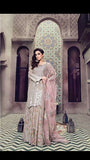 BEIGE MARIA B LUXURY LAWN READY MADE SUIT - Asian Party Wear