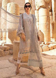 Ash Grey Pakistani Lawn Embroidered Suit - Asian Party Wear