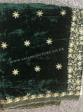 Fancy Work Crushed Micro Velvet Shawl - Asian Party Wear