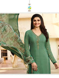 Green Royal Kaseesh Crepe Silkina Designer Salwar Suit - Asian Party Wear