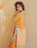 FM03 ORANGE KAREENA KAPOOR STYLISH SPRING SUMMER LAWN SUIT - Asian Party Wear