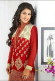 Hot Red Heena Khan Salwar Churidaar Suit - Asian Party Wear