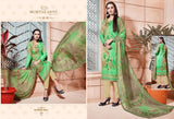 304 LIGHT GREEN CAMBRIC COTTON AND LAWN SALWAR SUIT - Asian Party Wear