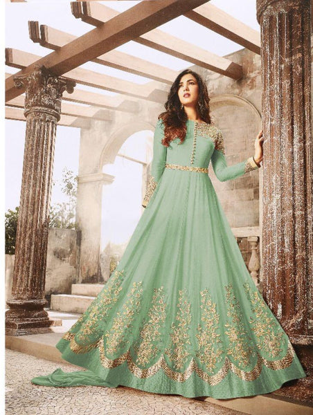 LIME GREEN MAISHA ZUAAN WEDDING WEAR GOWN - Asian Party Wear