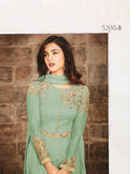 LIME GREEN MAISHA ZUAAN WEDDING WEAR GOWN - Asian Party Wear