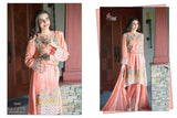 Z1545 PEACH DECENT GEORGETTE PAKISTANI STYLE SALWAR KAMEEZ SUIT - Asian Party Wear