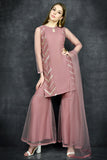 Rose Pink Designer Eid Readymade Gharara Dress - Asian Party Wear