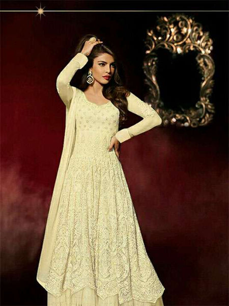 HEROINE 5038 PRIYANKA CHOPRA GOLD BEST SELLING OUTFIT - Asian Party Wear