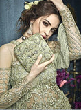 22003 GREEN ZOYA CELEBRITY HEAVY EMBROIDERED INDIAN BRIDAL WEDDING LEHENGA - Asian Party Wear