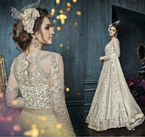 22004 WHITE ZOYA CELEBRITY HEAVY EMBROIDERED INDIAN BRIDAL WEDDING LEHENGA - Asian Party Wear