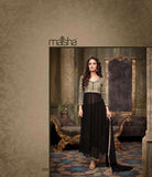 Black and Gold Maskeen Maisha Crush Dress (Ma2208) - Asian Party Wear