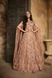 Rose Pink Indian Wedding Wear Gown - Asian Party Wear