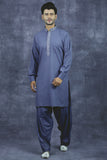 Dark Grey Mens Kurta Shalwar Suit Pakistani Formal Wear - Asian Party Wear