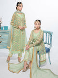 LIME GREEN INDIAN WEDDING JACKET STYLE SALWAR SUIT - Asian Party Wear