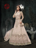 BABY PINK INDIAN DESIGNER WEDDING AND BRIDAL GOWN - Asian Party Wear