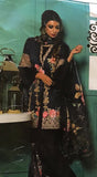 BLACK LINEN READY MADE PAKISTANI STYLE SALWAR KAMEEZ - Asian Party Wear