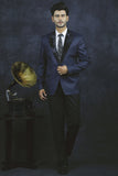 Grey Fancy Blazer Mens Formal Coat - Asian Party Wear